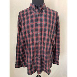 Van Heusen Plaid Long Sleeve Button Down Shirt